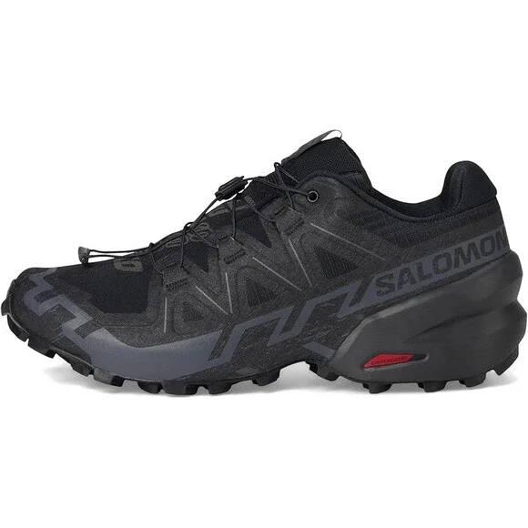 Salomon Speedcross 6 417440 Sneakers Men's Black Red Low Top Trail Running Shoes